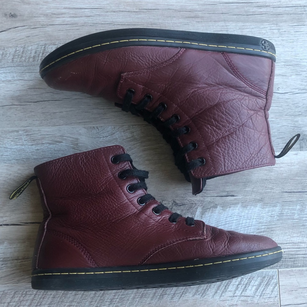 Dr. Martens Leyton Oxblood Leather Boots